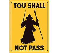 Buywell Plaque en métal vintage « You Shall Not Pass Farm » - Décoration murale pour bar, club de musique, club de musique, décoration murale - 14 x 20 cm