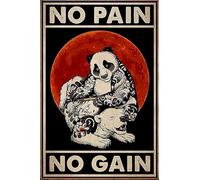 Buywell Poster mural vintage en étain, 20,3 x 30,5 cm, décoration de magasin de tatouage, panneau en métal imperméable pour décoration d'intérieur