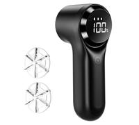 buywoo Rasoir électrique Anti-Peluches Rechargeable pour enlever Les Bouloches, Fonctionne avec Piles, 6 Lames, 3 Vitesses avec écran LED pour vêtements, Tissus d'ameublement, Meubles, Noir