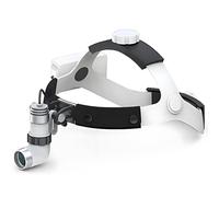 buyzg Lampe frontale à LED 3W,Phares Chirurgicaux avec configuration à double batterie,12000Lux Dentisterie Lampes chirurgicales médicale à LED pour Oto-rhino-laryngologie