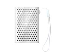 Buziba Coque de protection en silicone pour disque dur SSD externe Samsung T9 - Souple et portable - Pochette de voyage avec lanière - Blanc