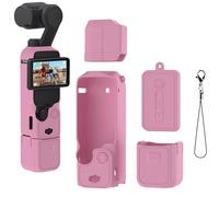 Buziba Coque de protection en silicone pour DJI Osmo Pocket 3 - Housse de protection en silicone pour cardan - Accessoires pour caméra d'action (rose rouge)