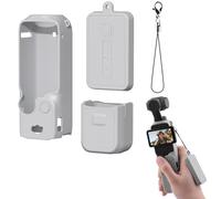 Buziba Coque de protection en silicone pour DJI Osmo Pocket 3 - Housse de protection en silicone pour cardan et caméra d'action - Gris