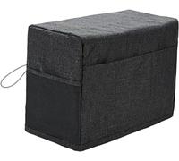 Buziba Housse de protection matelassée pour machine à coudre avec poches de rangement compatible avec la plupart des machines et accessoires Singer & Brother standard (noir)