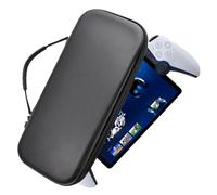 Buziba Sac de rangement à coque rigide, étui de transport pour PS5 PlayStation Portal Console de jeu portable Sac à main de voyage pour console et accessoires