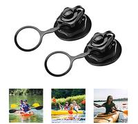 BUZIFU 2 PCS Valve Spirale de Gonflage avec Bouchon Universelle Valve d'Inflation à Sens Unique Remplacement Pièce Détachée Annexe Accessoire pour Réparation de Bateau Pneumatique Canot Gonflable