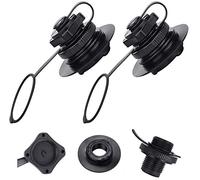 BUZIFU 2 PCS Valve Spirale de Gonflage avec Bouchon Universelle Valve d'Inflation à Sens Unique Remplacement Pièce Détachée Annexe Accessoire pour Réparation de Bateau Pneumatique Canot Gonflable