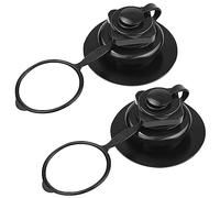BUZIFU 2 PCS Valve Spirale de Gonflage avec Bouchon Universelle Valve d'Inflation à Sens Unique Remplacement Pièce Détachée Annexe Accessoire pour Réparation de Bateau Pneumatique Canot Gonflable