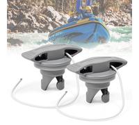 BUZIFU 2 pièces Spirale Valve De Gonflage Bouchons de Valve d'air pour Kayak adaptateurs de Valve pour Bateau pneumatique Kayak Valve Couvercle de Valve de Bateau pour Piscine de Kayak(Gris)