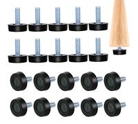 BUZIFU 20 Pcs Tampons de Meubles à Vis Hauteur Ajustable Patin à Clou Installés sous Les Pieds des Meubles pour Garder la stabilité de Chaise Table Canapé en Bois et Protéger Sol Tapis Anti-Bruit