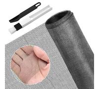 BUZIFU 90*220cm Moustiquaire Sur mesure en Fibre de Verre Ignifuge Grand Store Toile Filet Voile Film Moustiquaire Plissée Adaptable Rigide Anti Moustique Mouche Insecte pour Porte Fenêtre Baie Vitrée
