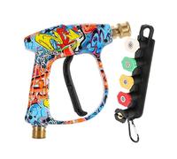Buzle Du Tuyau De Lave-là - 5 Dans 1 Pistolet À Eau À Haute Pression Avec Connecteur Rapide | Pulvérisateur De Lave-glace Ergonomique Léger Et Réglable Pour Le Jardin, L'allée, Le Pont, Le Garage, L'e