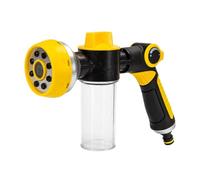 Buzle du tuyau d'eau - pulvérisateur de tuyaux de jardin avec distributeur de savon intégré, lave-mousse réglable | Nettoyage à haute pression pour les animaux de compagnie de voiture de patio