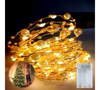 BUZUYIWAR guirlandes lumineuses à 36 LED blanches avec fonction minuteur pour mariage