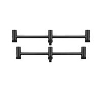 Fox International Black Label Carbon Adjustable Rod Pod Buzz Bar 3 Sections Argenté 220-250 mm