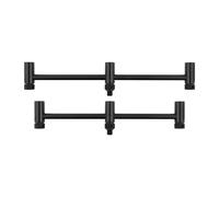 Fox International Black Label Slim Adjustable 3 Rod Pod Buzz Bar Argenté 220-250 mm