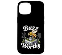 Buzz Worthy Green Roof Urban Bee Design Coque pour iPhone 15