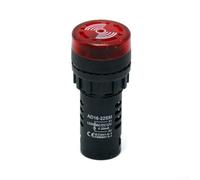Buzzer de flash multifonction, AC/DC 12 V 24 V 220 V, indicateur LED rouge, taille compacte (AC/DC 24 V)