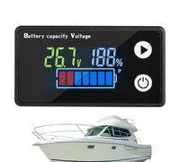 Buzzer de moniteur de batterie, compteur de batterie de chariot de golf,Compteur de tension de chariot de golf avec buzzer - Testeur de capacité de batterie de moto,