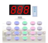 Buzzer de réponse de jeu, buzzers de jeu pour jeux de questionnaires, avec moniteur + buzzers débatteur intelligent/télécommande sans fil, 3 modes de réponse, pour l'école, la famille (20 groupes)