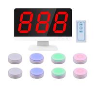 Buzzer De RéPonse De Jeu, SystèMe De Buzzer De Jeu Sans Fil, 1 Moniteur + Buzzer De Jeu, Gameplay Pour Jeux TéLéViséS, SoiréEs De Jeux En Famille, Concours, Entreprises, Bureaux,8groups