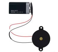 Buzzer de test de continuité avec batterie 9 V de petite taille, alarme forte pour un test rapide du réseau