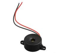 Buzzer électronique CC 3-24 V avec circuit d'entraînement intégré, petit bip piézoélectrique fermé avec pression sonore de 85 dB, fréquence 3000 ± 500 Hz, faible consommation d'énergie, noir AB