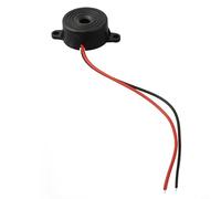 Buzzer électronique CC 3-24 V avec fils - Petit bip piézoélectrique fermé pour usage industriel, pression sonore 85 dB, circuit pilote intégré, tension nominale 12 V