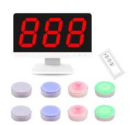 Buzzer sans Fil pour Jeux De Questions-réponses avec Télécommande, Écran LCD, Plusieurs Buzzers, Modes De Jeu, Idéal pour Les Jeux Télévisés, Les Concours Scolaires Et Les Quiz De Soirée.