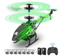 BuzzoXerex Hélicoptère RC, 2.4G Hélicoptère Télécommandé, Hélicoptères Rradiocommandés avec Éclairage LED & 3,5 Canaux, Avion RC d'intérieur avec Avion Gyro, Cadeau pour Garçons Adultes