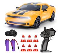 BuzzoXerex Voiture Télécommandée Drift, 1:24 Mini RC Drift Car, Mini Voiture Télécommandée avec 4WD und Lumière LED, Cadeau de Jouet pour Les Enfants de Plus de 6 Ans (Y)