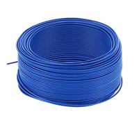 BV-1x1 Fil isolé en cuivre rouge PVC Câble électrique flexible à 7 conducteurs 100 m / 328,1 pieds AC300V Bleu