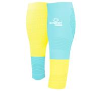 Manchons de compression mollet bv sport elite evolution bleu jaune