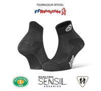 BV SPORT - Calza corta doppia per trekking Double - Nero Grigio