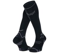 BV Sport - Chaussettes de compression - Chaussettes Trail Compression Noir/Gris - Taille L Noir L