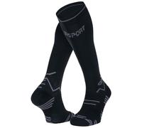 Bv Sport - Trail Compression Noir Gris - M+ - Chaussettes de compression