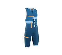 BV Sport - Combinaison Triathlon 3x100 Sans Manche - Trifonction homme Bleu / Orange - XL