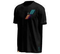Bv Sport - Haut Technique Light Reflect Noir Turquoise - M - Tee-shirt de trail