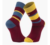 BV Sport - Light Run Haute Ibiza - Chaussettes running Bordeaux / Jaune - 42 - 44