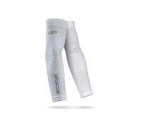 BV Sport Manchette Compression Booster Blanc - Manchettes de running hommes L