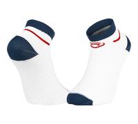 BV Sport Socquette Light Run Courte Blanc/Bleu Blanc - Chaussettes de running hommes 39/41
