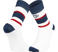 BV Sport Socquette Light Run Haute Ibiza-Bleu/Rouge Bleu - Chaussettes de running hommes 45/47