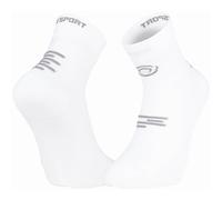 Chaussettes bv sport run marathon mid blanc gris