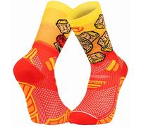 BV Sport Socquette Trail Ultra.2 Collector ”Nutri” Tequila Sunrise Orange - Chaussettes de running hommes 36/38