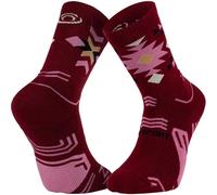 Chaussettes de trek bv sport gr haute lyocell aztec bordeaux