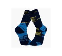 BV Sport - Trek GR Haute Polyamide - Chaussettes randonnée Bleu Marine / Jaune - 45 - 47