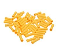 BV1.25 BV2.5 BV5.5 isolés Bornes serties de fils électriques Câble rabattement Connecteur Borne Set Kit Assortiment(Yellow,50pcs)
