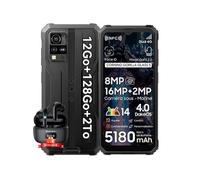 BV4800 Pro Smartphone Incassable 6,56 12Go+128Go Android 14 Dual SIM NFC Noir avec Blackview Airbuds 8