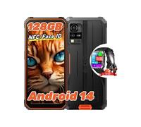 BV4800 Pro Smartphone Incassable 6,56 12Go+128Go Android 14 Dual SIM NFC Orange avec Smartwatch Blackview W60