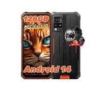 Blackview BV5300 Pro Smartphone Incassable 4G 6.1 7Go+64Go 13MP+8MP 6580mAh NFC Orange avec Smartwatch Blackview R30(Noir) Orange